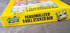 nickelodeon Spongebob Sticker Rolls – Spongebob Rolled Sticker Box (9Rolls) New