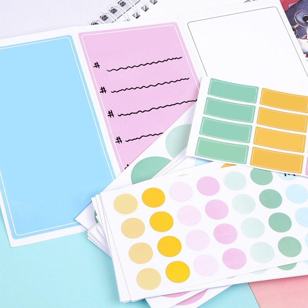 520 Pcs Sticker Tabs Name Stickers for Office Round Sticky Labels