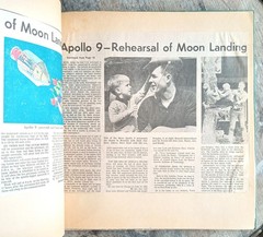 Apollo Missions ~1968/1969 Scrapbook~ Lunar Moon 7 8 9 10 Newspaper Clippings