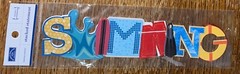 Karen Foster Design Stacked Statement Swimming Title Water 3D Scrapbook Stickers