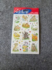 American Greetings Vintage Stickers Forest ANIMALs