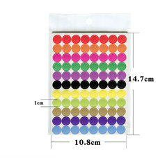 Colorful Round Dot Stickers Polka Circle Labels Crafts Office Classroom DIY