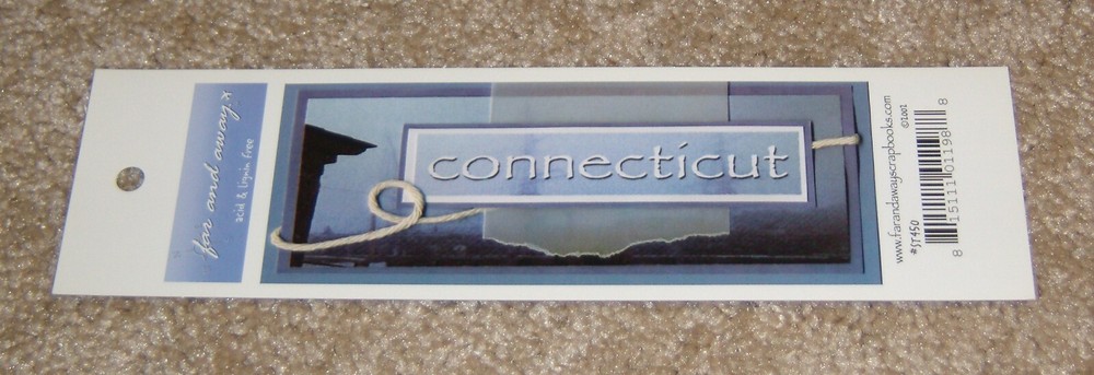far and away States Title Diecut ~ Connecticut