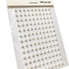 Miniature Pearl Gem Stickers 3mm Scrapbook Embellishments 3D Bead Landing