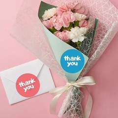 500Pcs Thank You Stickers, 1Inch Small Thank You Stickers for Small Colorful