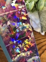Lisa Frank Crystal Stickers NIP Flowers Butterflies Birds Unicorns P657