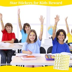 1080 PCS Gold Star Stickers, Small Star Stickers, 20 Sheets Foil Star Metallic S