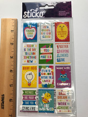 EK Success Sticko School Scrapbook Stickers Lot Cheer Clubs Supplies Bus