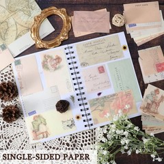 445 PCS Vintage Scrapbook Paper Journaling Scrapbooking Supplies Kit Aesthetic