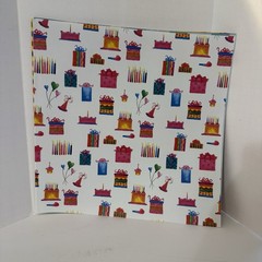 Birthday Journaling Supplies Scrapbook Paper Lot 9 Sheets Total