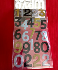 ALPHA CHIPS 112 Pieces Upper Lower Alphabet Numbers Stickers Black Gray Gold