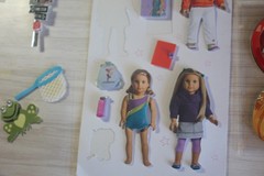 Sticker lot American girl, school stuff, sports, travel, family 3-d collection