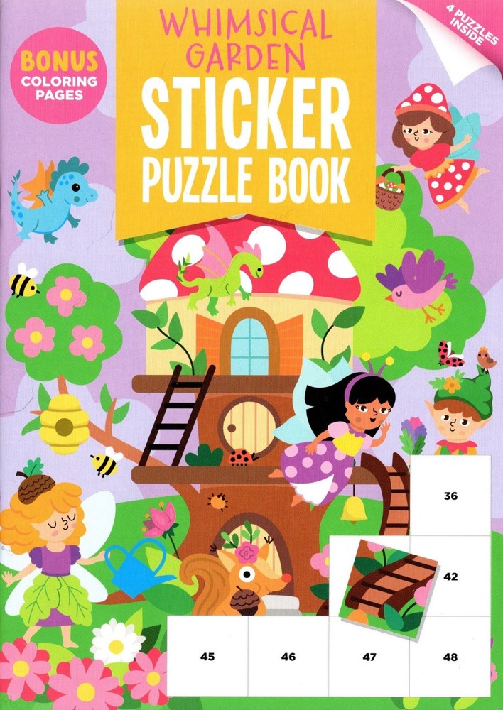 Whimsical Garden – Stickers Puzzle Books