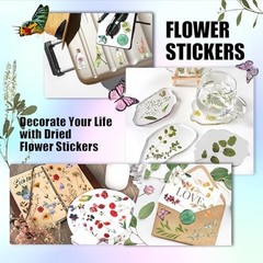Floral Stickers for Scrapbooking – 1466+ Pieces, Pressed Flower & Journaling Sup