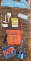 RARE Jolees Construction Hammer Painting Paint brush Screwdriver Wrench Handyman