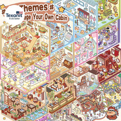 20 Sets DIY 3D Sticker Scene Collection Book for Kids Adults Cute Make Your Own