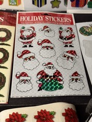 Vintage Christmas Stickers Gibson 1990s Paper Magic Retro Holiday Nostalgia