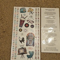 LARGE LOT Scrapbook Stickers Junk Journal Craft Card Making travel fall 1950s