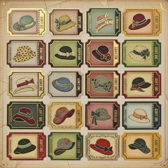 Hat Tickets Junk Journal Scrapbook Choose A Set