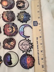 20 pc Gothic Sun & Moon Astrology Celestial Stickers Phone Hippie fairy goth cor