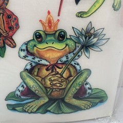 Vintage Tulip Happy Frogs Premium Rub-On Transfers MPD35 New Sealed