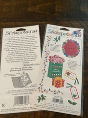 Lot of 2 Pkgs Stickopotamus Binder Stickers Christmas Trees & Metallic Gifts NIP