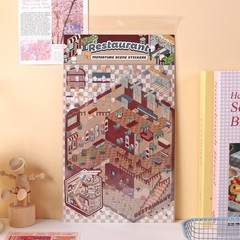 Miniature Scene Stickers Crafts Kid’s Toy Creation Stationery Desktop Decoration