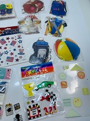 Scrapbooking Letters Numbers Stickers Die Cuts Photo Book Craft LOT