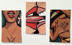 Sexy Girls. Adult Picture Stickers Hot Babes. Sexy Ladies. 6 Stickers/Decals (B)