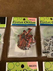 Eyelet Outlet Brads Lot of Kids Boys NEW 6 packs Card Making Scrapbooking Toys