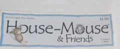 House Mouse & Friends Christmas Holiday Themed Stickers x2 New