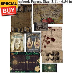Dark Academia Junk Journal Supplies, Vintage Skull Decoupage Paper for Scrapbook