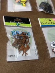 Eyelet Outlet Brads Lot of Animals NEW 6 packs Card Making Scrapbooking