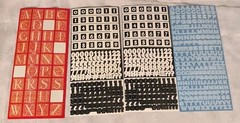 Stickers Letters Numbers Scrapbooking Sheets Alphabet New & Used Assorted Lot