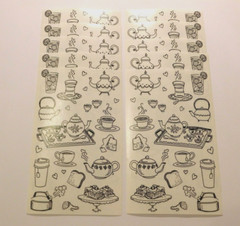 Mrs. Grossman’s Stickers Lot of 10 Sheets ~Pen & Ink Tea~ 2006 Scrapbooking