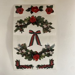 Vintage 1998 Mrs. Grossman’s Stickers Photoessence CHRISTMAS GREENS- 4×6-1 Sheet