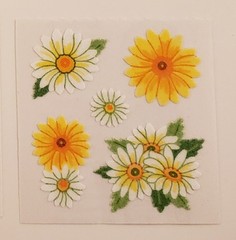 Vintage Sandylion Fuzzy Flocked Mod Stickers YOU CHOOSE