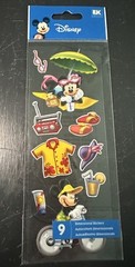 EK Success Disney Vacation 2 Scrapbooking Sticker Minnie Mouse Mickey Umbrella