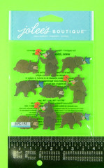 Jolee’s Bears Repeat 3D Brown Bears Dimensional Sticker Pack