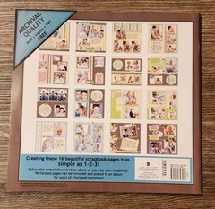New Paper Boutique Scrapbooking Kit MEMORIES 16 Pages, 40 Stickers & 20 Die-Cuts