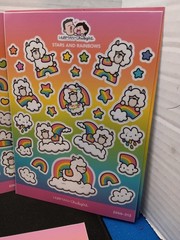 Hubman & Chubgirl No Probllama Rainbow variety Sticker set