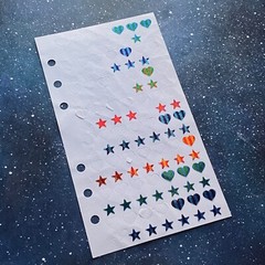 Vtg Stickopotamus Stickers Reward Glitter Foil Stars Heart Binder Journal School