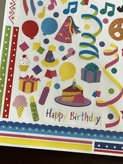 1 Mrs Grossmans Large Sheet Stickers Birthday Pets Travel July 4 Love Friends