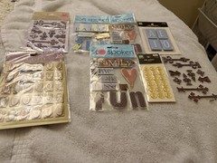 Mixed Lot 113 stickers ,Stencils,craft,￼ art, and office supply