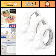 1-Inch Round Dot Sticker Labels – 3 Rolls, 3,000 Total – Permanent Adhesive, Vib