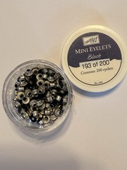 Stampin Up 193pc BLACK Mini Eyelets 1/8 inch 3mm Hole Embellishment 2002
