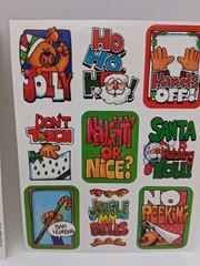 Vintage Christmas Sticker Sheets Lot of 3 Paper Magic