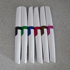 Multicolor Holographic Foil Floral Craft Sticker Sheets (2) Lot w/ 6 Pens