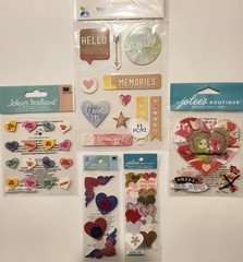 Lot Of 10 JOLEE’S BOUTIQUE MOMENTA 3D Scrapbooking Stickers Spring Holidays