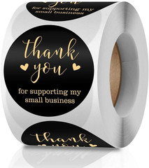 Thank You For Supporting My Small Business 2 Inch Self Adhesive 500 Label Roll